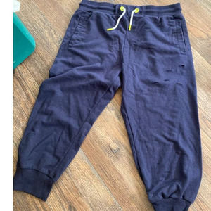 Sam Eddleman Crop Sweatpants Navy Drawstring